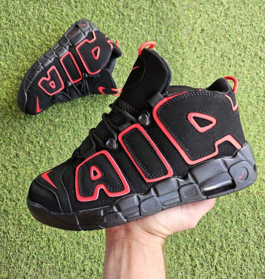 NIKE AIR UPTEMPO NEGRO/ROJO